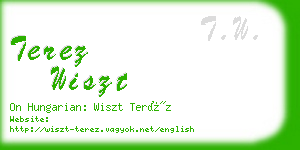 terez wiszt business card